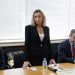 На снимката (от ляво надясно): ректорът на МГУ проф. Ивайло Копрев, ректорът на ВУТП проф. Миглена Темелкова, заместник-ректорът на ТУ във Варна доц. Христо Ненов